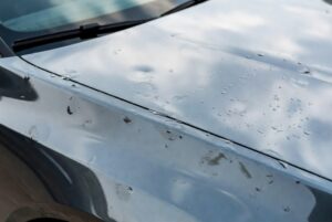 Dégâts de grêle sur la carrosserie