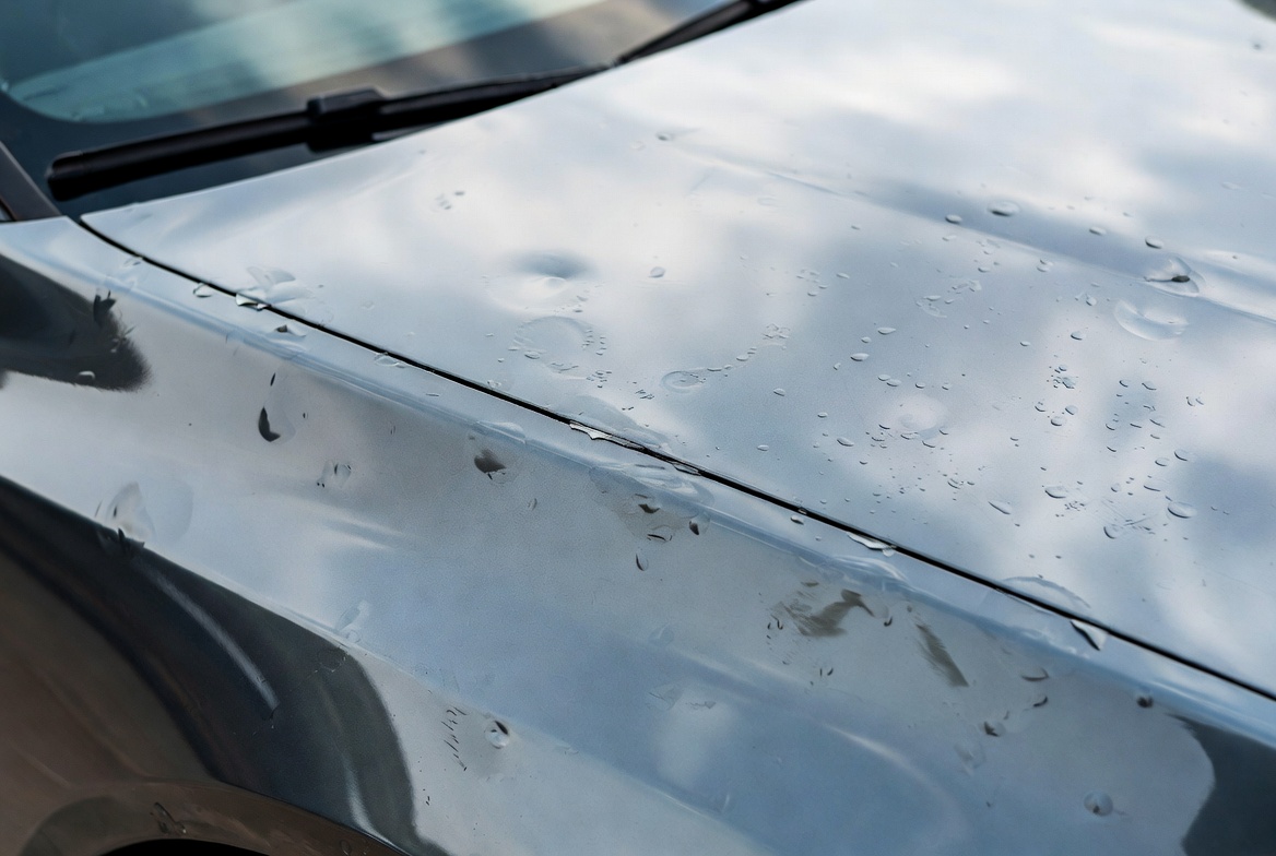 Dégâts de grêle sur la carrosserie